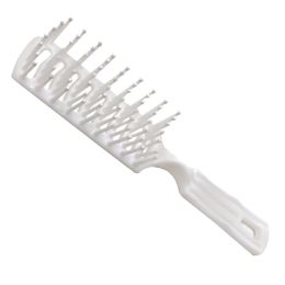 12 pieces Vented Adult Hairbrush - White - Hygiene Gear