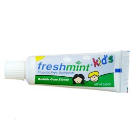 36 pieces Freshmint kids - Fluoride Free Toothpaste - Bubble Gum Flavor - Hygiene Gear