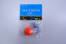 12 Wholesale Metal Jacks and Ball Set