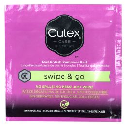 10 Bulk Cutex Swipe & Go Nail Polish Remover Pad