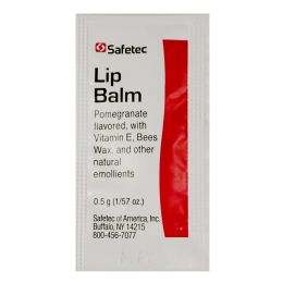 144 pieces Safetec Skin Care Lip Balm - Pomegranate Flavored - Hygiene Gear
