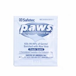 100 Wholesale Safetec Personal Antimicrobial Wipes