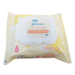 6 pieces Johnsons Hand & Face Wipes (25 count) - Hygiene Gear