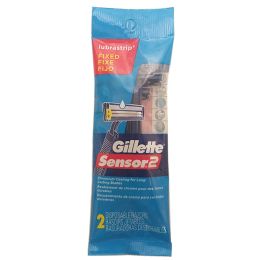 6 pieces Gillette Sensor 2 Disposable Razor- 2 count - Hygiene Gear