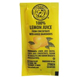 200 Wholesale Monarch Lemon Juice Packet