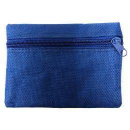 24 Bulk Bag, Nylon, Zipper, Light Blue, 5.5" x 4.25"