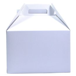 100 pieces Box - 9 X 6 X 6, White Gable - Christmas Gift Bags and Boxes