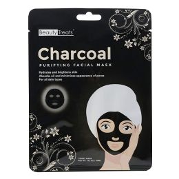 24 pieces Beauty Treats Charcoal Purifying Facial Mask - Hygiene Gear