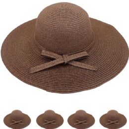 24 Bulk Bulk Floppy Wide Brim Women Summer Beach Hat