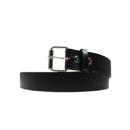 12 Wholesale Black Buckle Belts for Adults - Medium size
