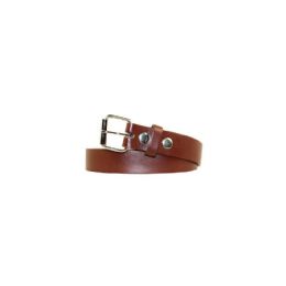 12 Wholesale Kids' Leather Belt Quality Brown for Children Medium size