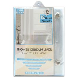 48 Pieces Clr Shower Curtain - Bathroom Accessories