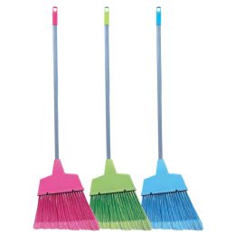 24 Bulk Angle Broom 42" Assorted Colors