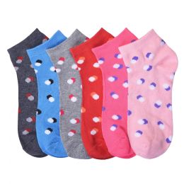 432 Pairs Mamia Spandex Socks (spray) 6-8 - Womens Ankle Sock