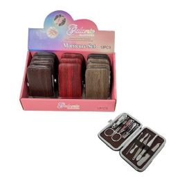 48 Pieces 9pc Manicure Care Set [Wood Grain] - Manicure and Pedicure Items