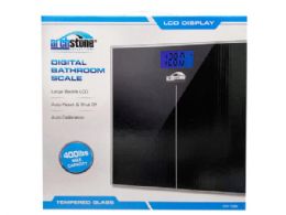 6 Bulk Arch Stone Tempered Glass Digital Bathroom Scale In Black