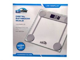 6 Bulk Arch Stone Tempered Glass Digital Bathroom Scale In Silver