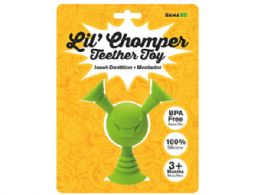 48 Bulk Gamago Lil Chomper Bpa Free Silicone Teether Toy In Green