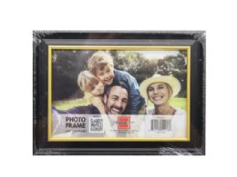 60 Bulk 4x6 Photo Frame Assorted Black With Gold And Silver Lining