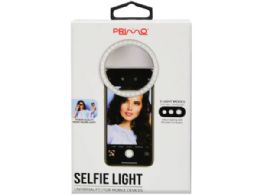 48 pieces Primo Rechargeable Led Selfie Light In Silver - Cell Phone Accessories