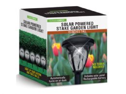 12 Bulk Decorative Crystal Rechargeable Solar Garden Stake Light