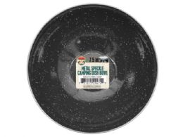 12 of 7.5 In Metal Speckle Camping Dish Bowl