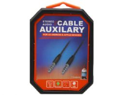 132 pieces Travelocity Audio Auxilary Cable Assorted White And Black - Cables and Wires
