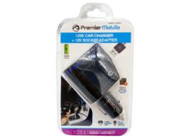 36 pieces Premier 12v Socket Adapter With Usb Car Charger - Chargers & Adapters