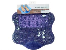 12 of Soothe By Apana Reflexology Foot Massaging Mat With Foot Scrubber In Blue