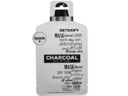 72 pieces Spalife Detoxifying Charcoal Peel Off Mask In Pdq Display - Personal Care Items