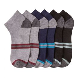 432 Wholesale Boys Ankle Sock Multi Color Design Size 6-8 Power Club Spandex Socks (spirit)
