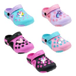 60 Wholesale Girl's  Charm Clog Assorted