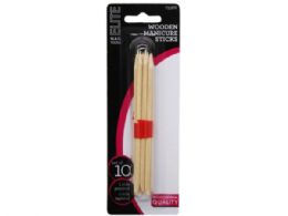168 Bulk Elite Nail Tools Wooden Manicure Sticks 10 Pack