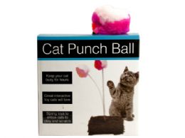 30 Bulk Cat Punch Ball Toy With Furry Base