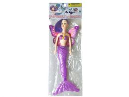 36 Bulk Battery Operated Butterfly Mermaid Doll Assorted