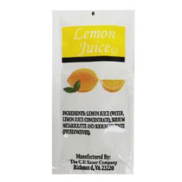 200 Wholesale CF Sauer Lemon Juice Packet