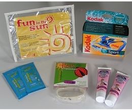 20 of Fun In The Sun Zippered Clear Vinyl Bag