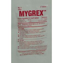 150 Bulk Mygrex Pain reliever- Nasal Decongestant
