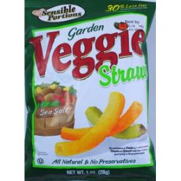 24 pieces Sensible Portions Garden Veggie Straws - Sea Salt - Food & Beverage Gear