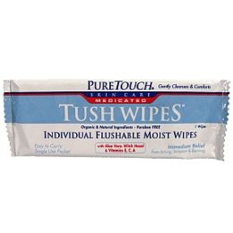 288 Bulk PureTouch Tush Wipes Medicated