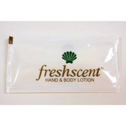 1000 pieces Freshscent Hand & Body Lotion .25oz Packet - Hygiene Gear