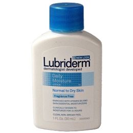 72 Wholesale Lubriderm Daily Moisture Lotion (1 oz) - Fragrance Free