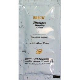 100 pieces Breck White Marble Shampoo Packet With Aloe Vera - Hygiene Gear