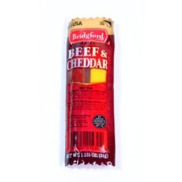 8 pieces Bridgford Beef and Cheddar 1.125 oz. - Food & Beverage Gear