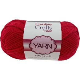 100 of Yarn Acrylic RED 2OZ #4 MD