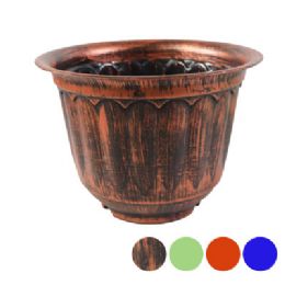 48 pieces Planter Jasmine Pot 12in Across 8.8in Hi 4 Colors #518-12 - Garden Planters and Pots