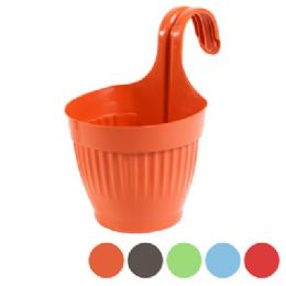 48 Wholesale Planter Dzire Pot 7 Inch Across Hanging 4 Colors #543-07#543-07