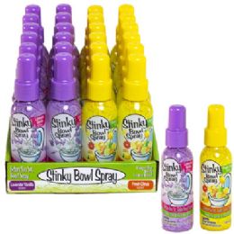 24 Bulk Stinky Bowl Spray 1.85oz 24pc Shrink Wrap Tray Pack 2asst See n2