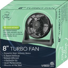 4 Pieces 8 Inch Turbo Fan - Electric Fans