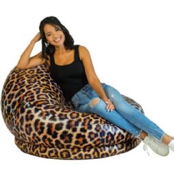 4 Pieces Leopard Safari Print Chair - Inflatables